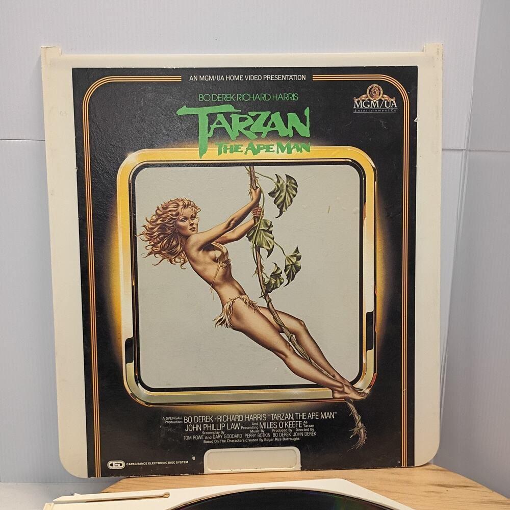 Tarzan the Ape Man CED VideoDisc MGM/UA Bo Derek Richard Harris Vintage